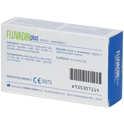 OVULI VAGINALI FLUVADIN PLUS 10 PEZZI OVULI VAGINALI FLUVADIN PLUS 10 PEZZI