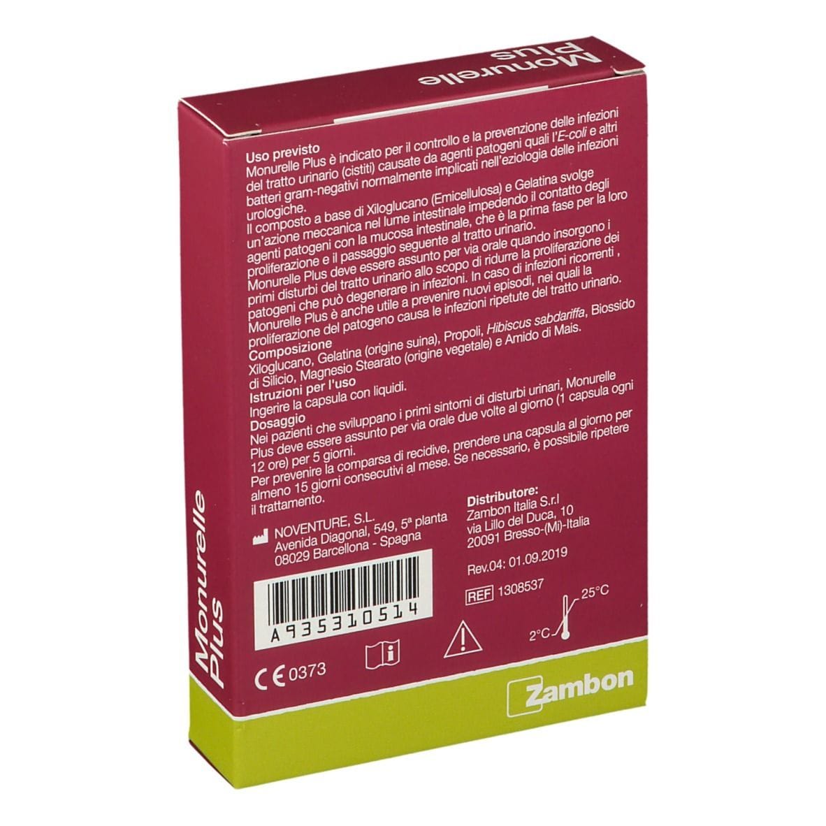 MONURELLE PLUS 15 CAPSULE