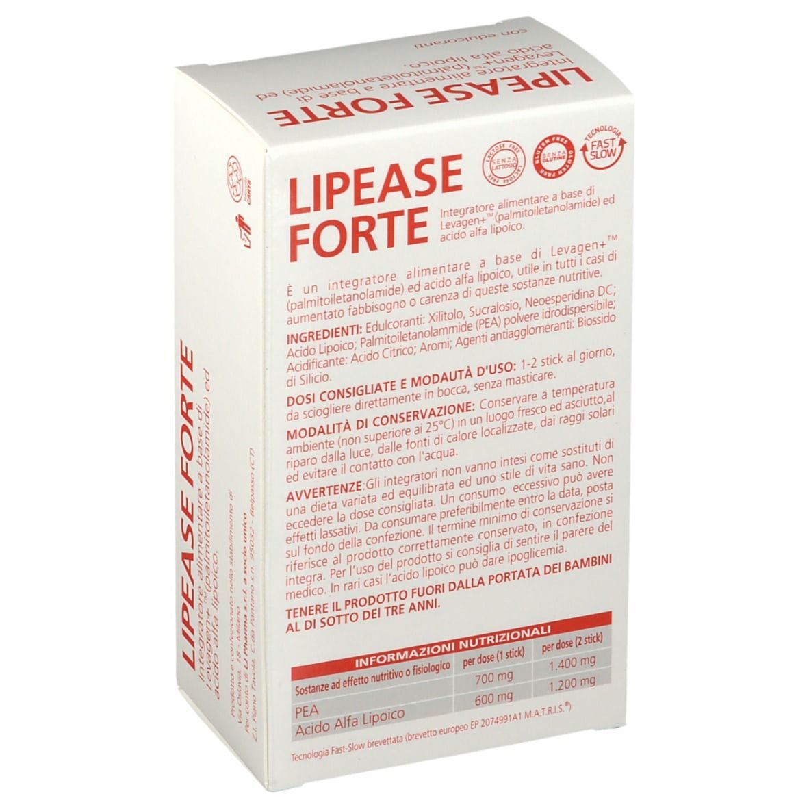 LIPEASE FORTE 20 STICK PACK MONODOSE
