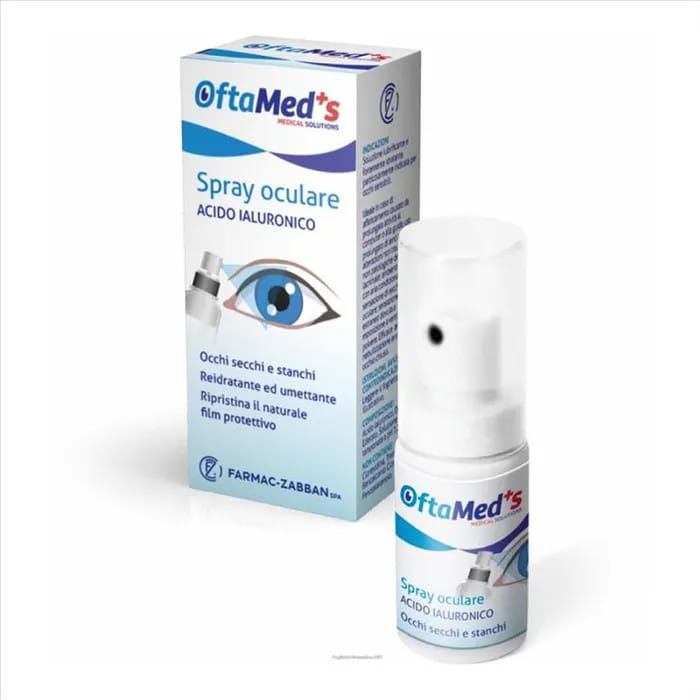 OFTAMED'S SPRAY CULARE OCCHI SECCHI E STANCHI ACIDO IALURONICO 10 ML