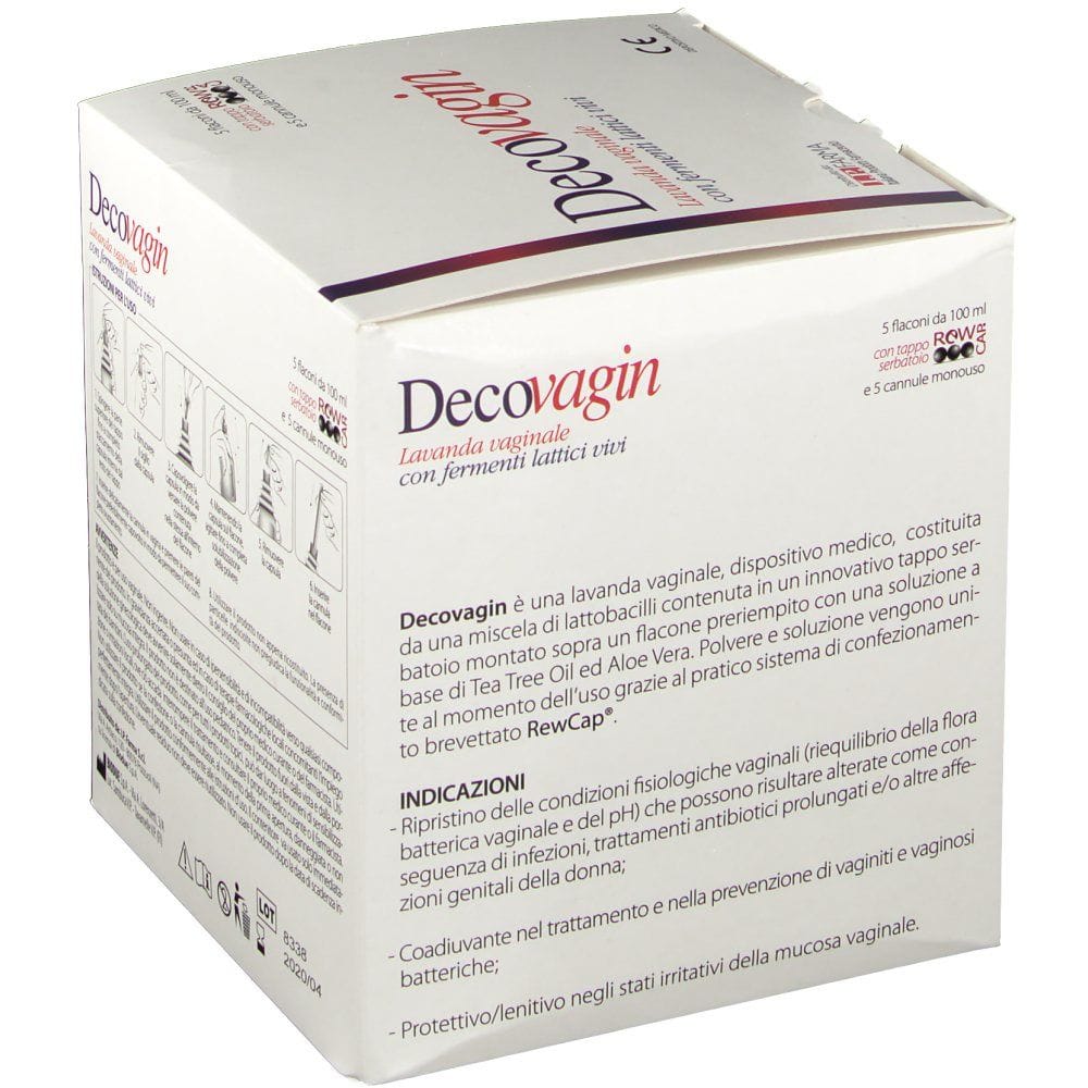 DECOVAGIN 5 FLACONI DA 100 ML + 5 CANNULE MONOUSO