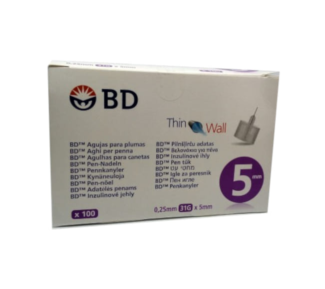 Ago Per Penna Da Insulina Thinwall Bd Gauge 31 5 Mm 100 Pezzi