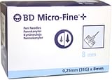 AGO PER PENNA DA INSULINA THINWALL BD GAUGE 31 LUNGHEZZA 8 M100 PEZZI