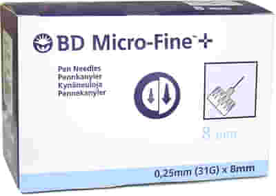 AGO PER PENNA DA INSULINA THINWALL BD GAUGE 31 LUNGHEZZA 8 M100 PEZZI