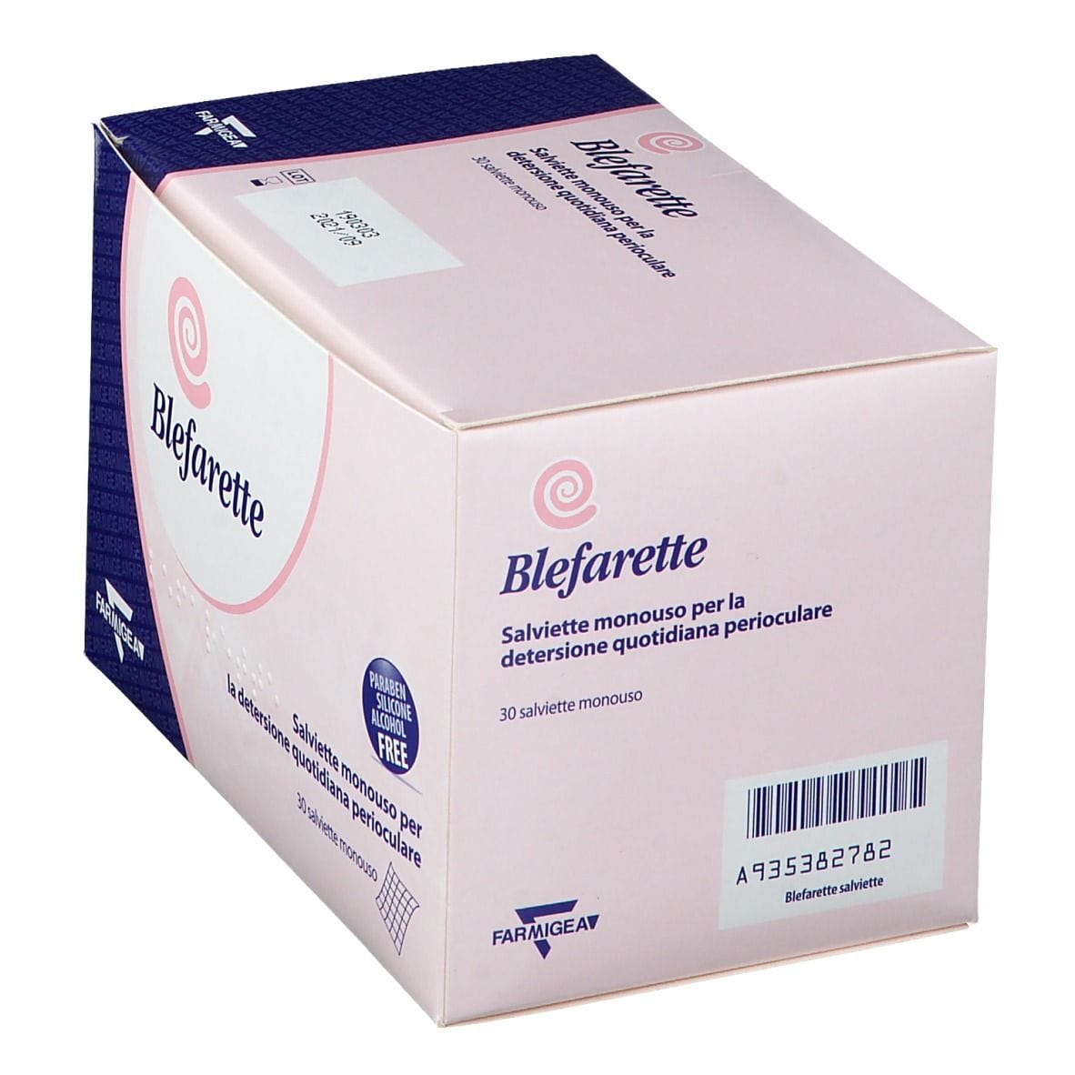 SALVIETTINE OCULARI MEDICATE BLEFARETTE SENZA PARABENI SENZA SILICONE SENZA ALCOOL 30 PEZZI