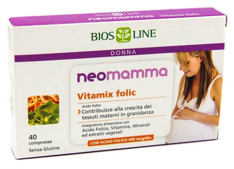 Biosline Neomamma Vitamix Folic 40 Compresse New