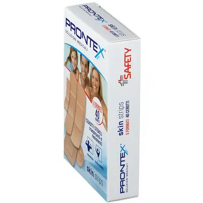 CEROTTO PRONTEX SKIN STRIPS 6 FORMATI ASSORTITI ASTUCCIO 40 PEZZI CEROTTO PRONTEX SKIN STRIPS 6 FORMATI ASSORTITI ASTUCCIO 40 PEZZI
