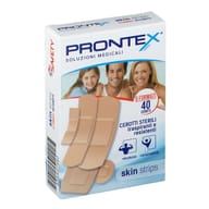 Cerotti ipoallergenici Prontex Skin Strips assortiti, 40 pezzi