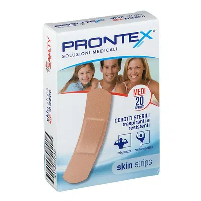 CEROTTO PRONTEX SKIN STRIPS FORMATO MEDIO ASTUCCIO 20 PEZZI CEROTTO PRONTEX SKIN STRIPS FORMATO MEDIO ASTUCCIO 20 PEZZI
