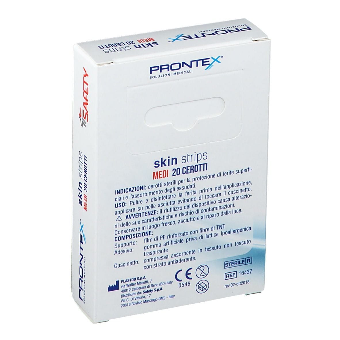Cerotti ipoallergenici Prontex Skin Strips medi, 20 pezzi