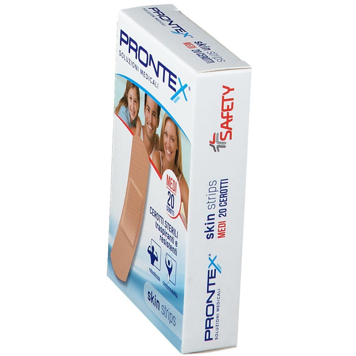 Cerotti ipoallergenici Prontex Skin Strips medi, 20 pezzi