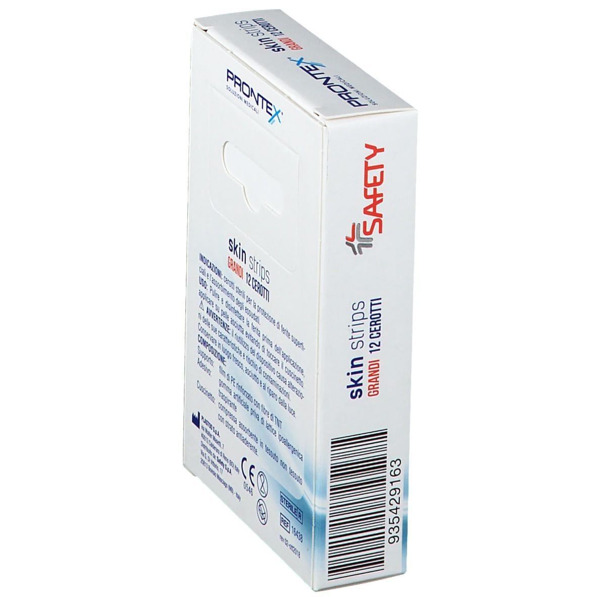 Cerotti ipoallergenici Prontex Skin Strips grandi, 12 pezzi
