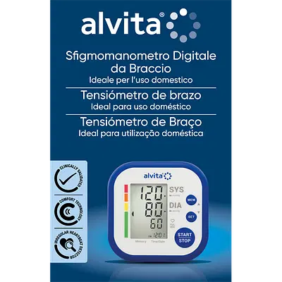 SFIGMOMANOMETRO DIGITALE DA BRACCIO ALVITA SFIGMOMANOMETRO DIGITALE DA BRACCIO ALVITA