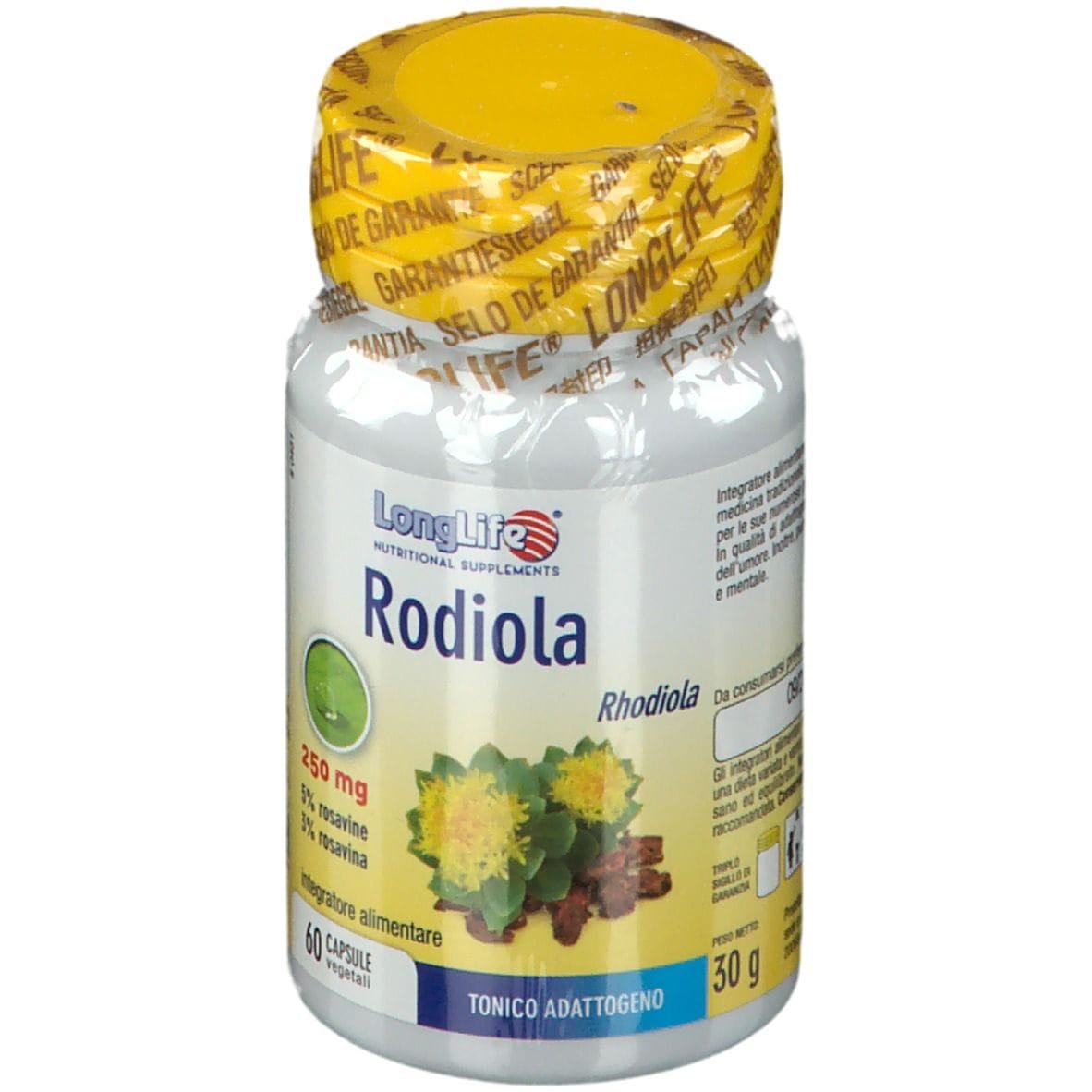 LONGLIFE RODIOLA 60 CAPSULE VEGETALI