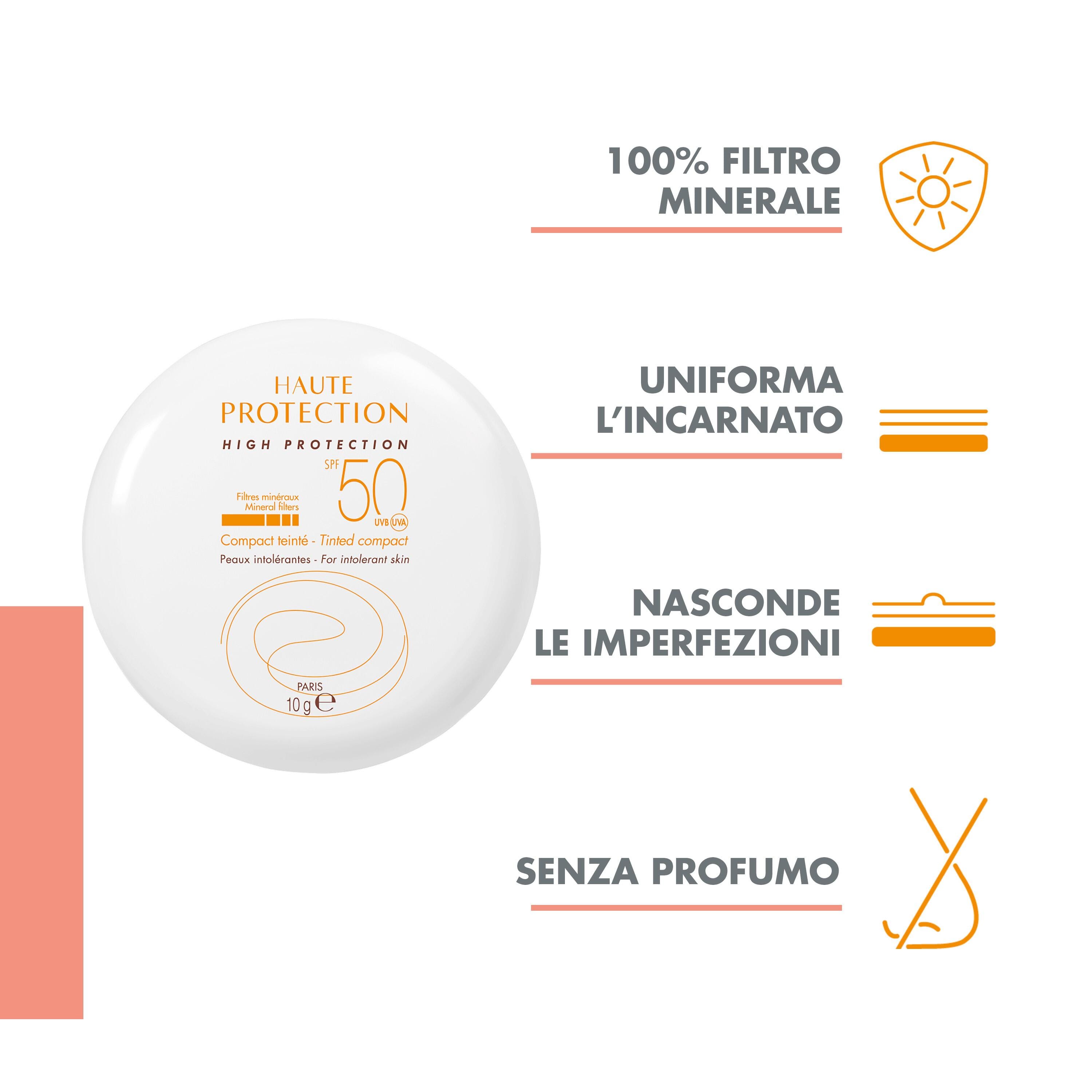 EAU THERMALE AVENE COMPATTO SPF50 SABBIA 10 G