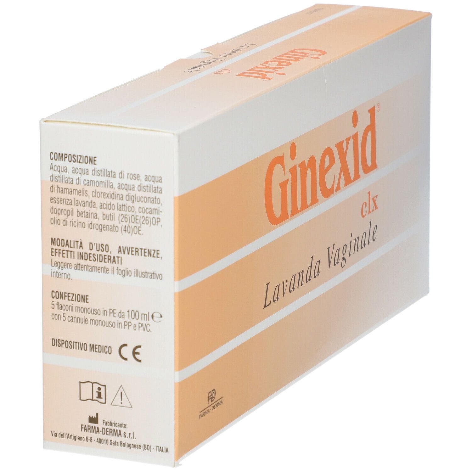 GINEXID LAVANDA VAGINALE 5 FLACONI MONOUSO DA 100 ML