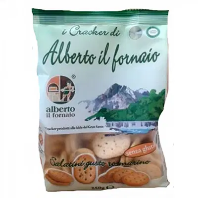 ALBERTO IL FORNAIO SALATINI GUSTO ROSMARINO 250 G ALBERTO IL FORNAIO SALATINI GUSTO ROSMARINO 250 G