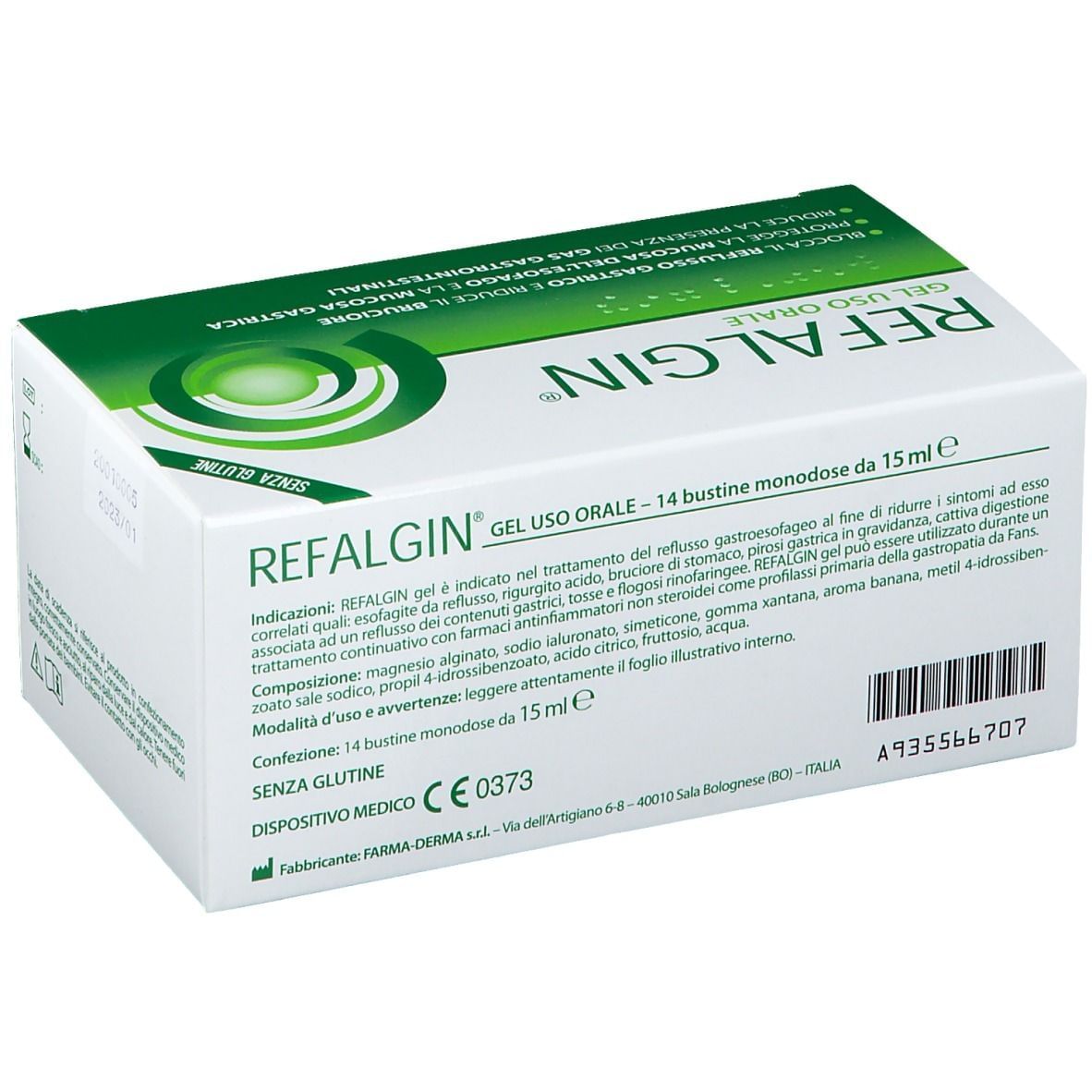 REFALGIN GEL OROSOLUBILE ANTIREFLUSSO 14 BUSTINE 15 ML