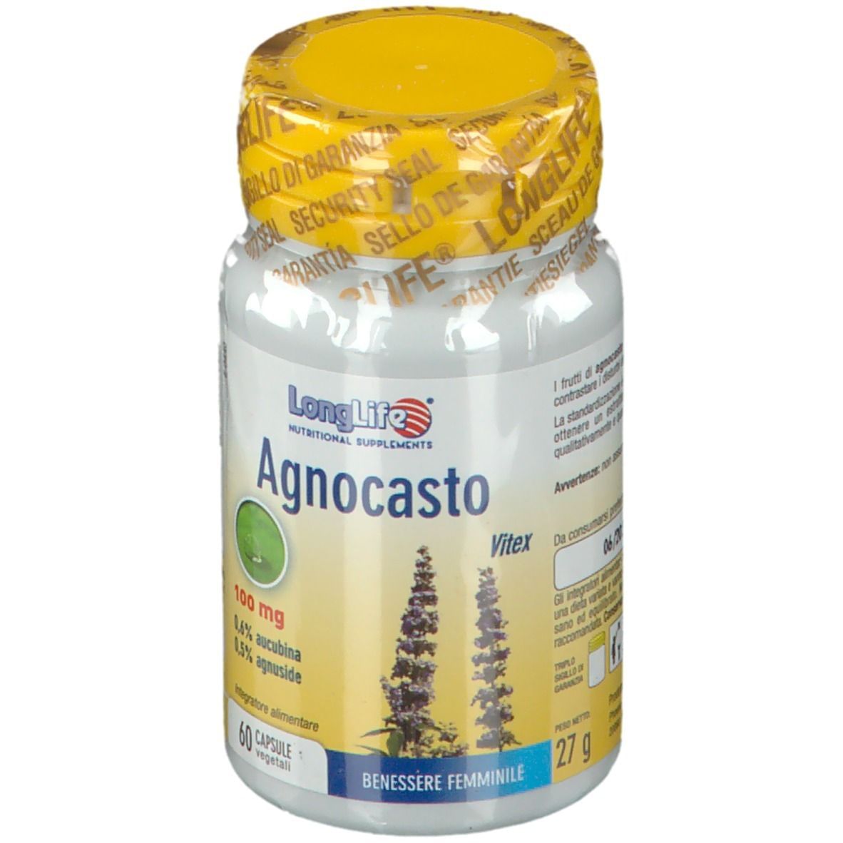 LONGLIFE AGNOCASTO 60 CAPSULE VEGETALI