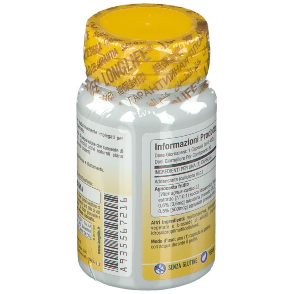 LONGLIFE AGNOCASTO 60 CAPSULE VEGETALI
