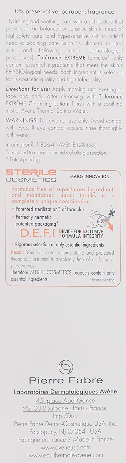 EAU THERMALE AVENE TOLERANCE EXTREME CREMA 50 ML