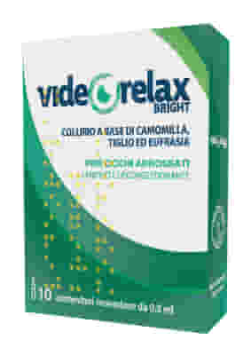 COLLIRIO LENITIVO DECONGESTIONANTE VIDEORELAX BRIGHT MONODOSE 0,5 ML 10 PEZZI