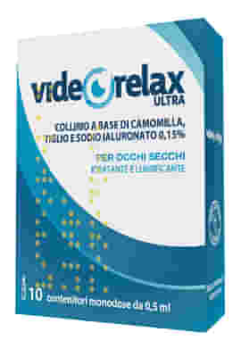COLLIRIO IDRATANTE E LUBRIFICANTE VIDEORELAX ULTRA MONODOSE 0,5 ML 10 PEZZI