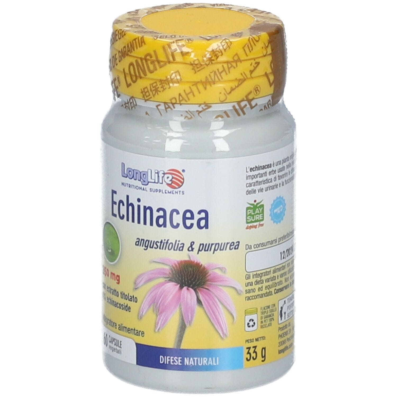 LONGLIFE ECHINACEA 60 CAPSULE VEGETALI