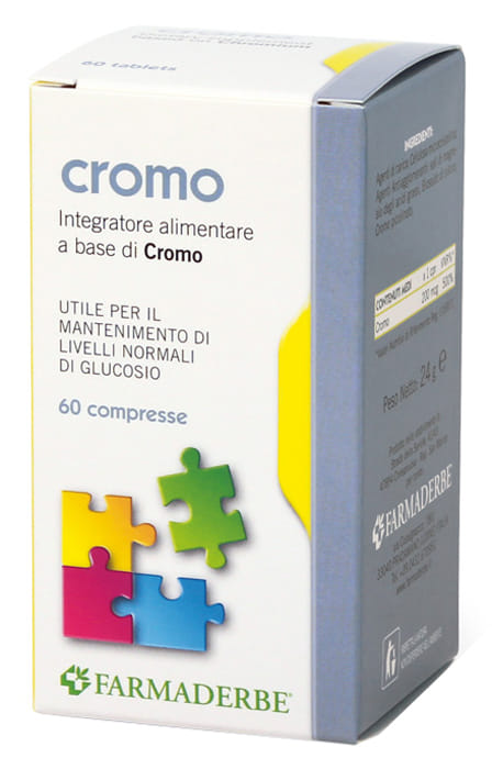 Integratore Farmaderbe Nutra Cromo, 60 compresse al picolinato