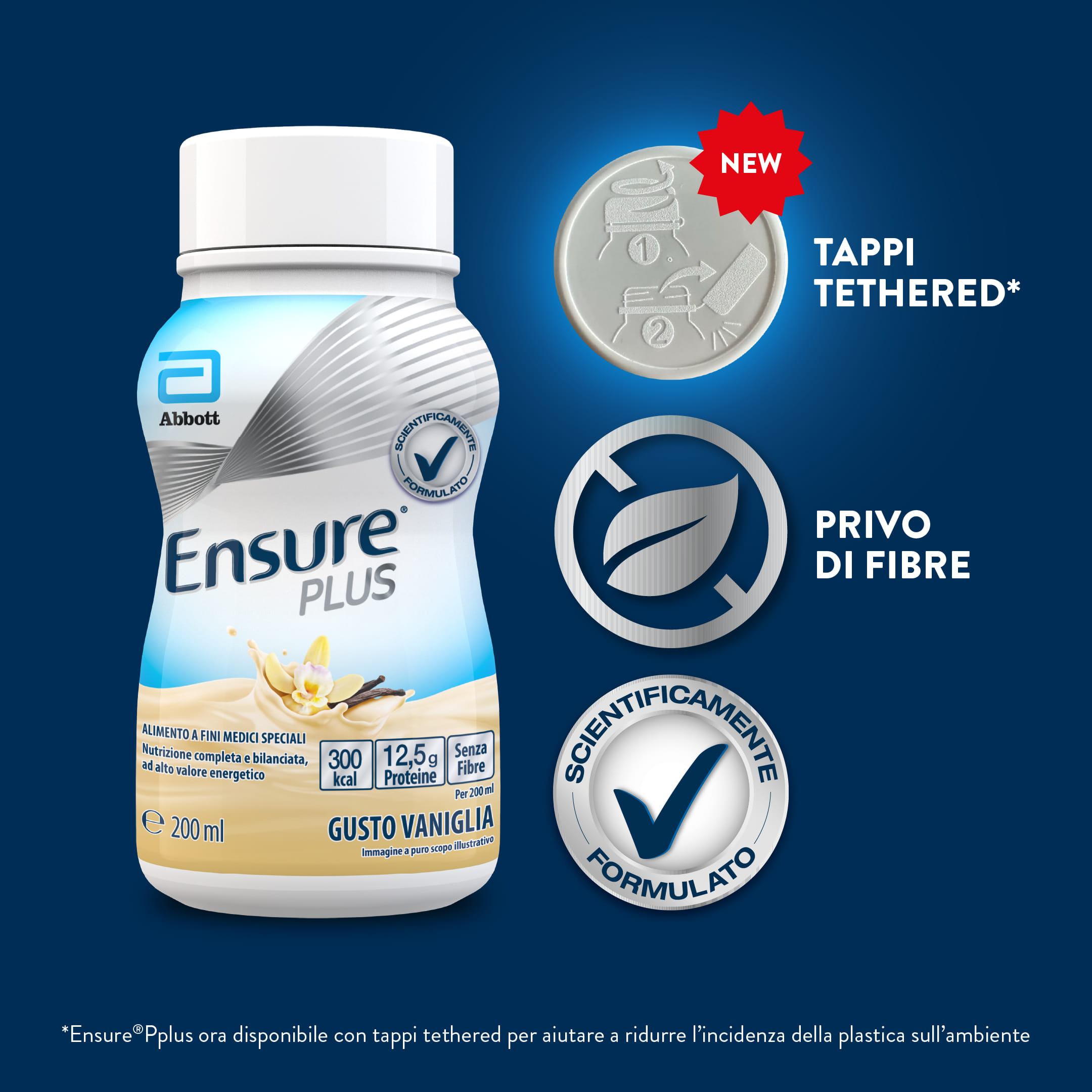 ENSURE PLUS VANIGLIA 4X200ML
