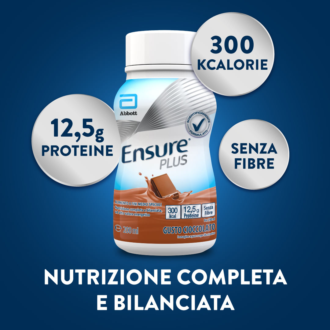 ENSURE PLUS CIOCCOLATO 4 BOTTIGLIE DA 200 ML