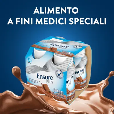 ENSURE PLUS CIOCCOLATO 4 BOTTIGLIE DA 200 ML ENSURE PLUS CIOCCOLATO 4 BOTTIGLIE DA 200 ML