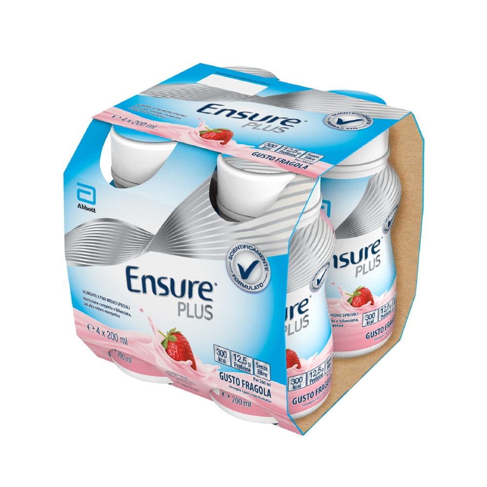 ENSURE PLUS FRAGOLA 4X200ML