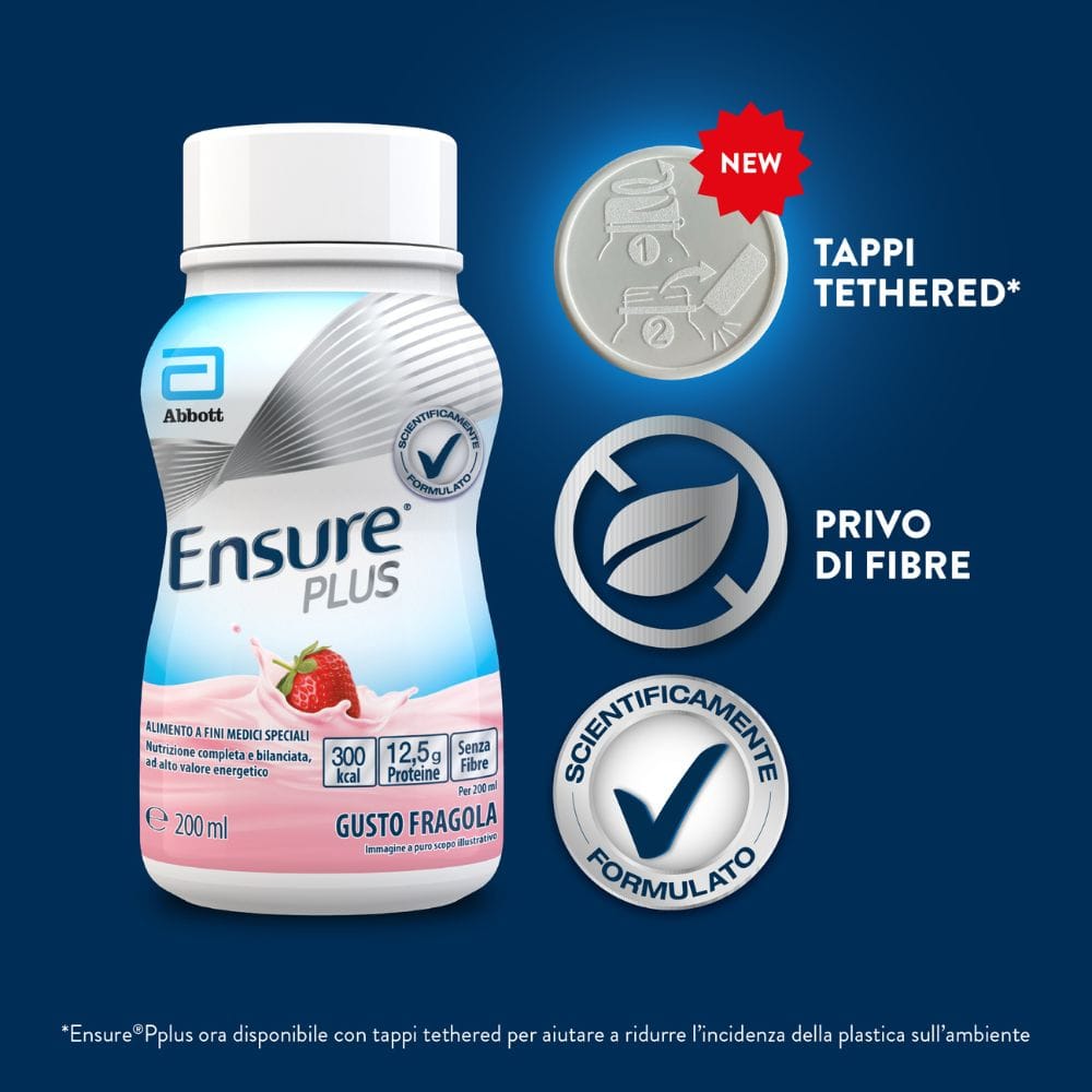 ENSURE PLUS FRAGOLA 4X200ML