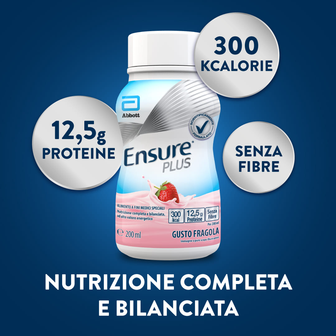 ENSURE PLUS FRAGOLA 4X200ML