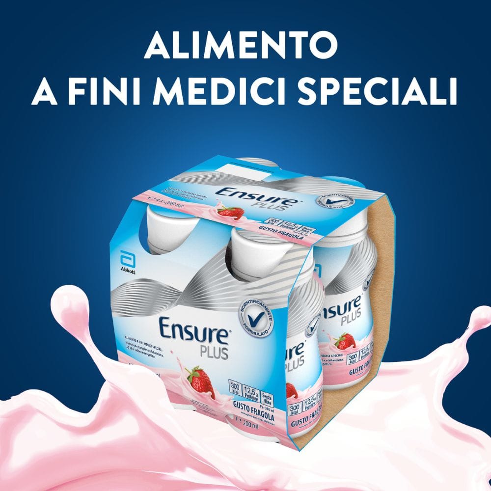ENSURE PLUS FRAGOLA 4X200ML