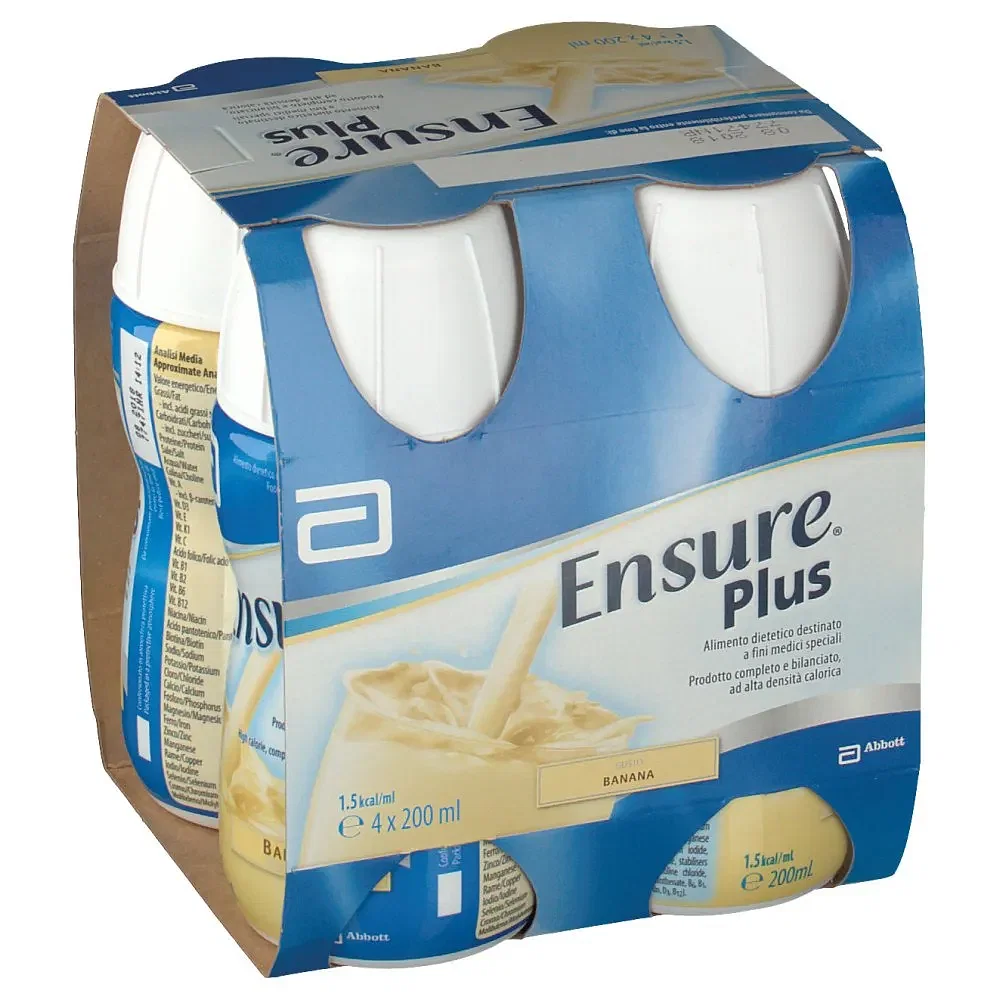 Ensure Plus Banana 4 Bottiglie Da 200 Ml