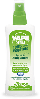 VAPE DERM 100% ORIGIVE VEGETALE LOZIONE 100 ML