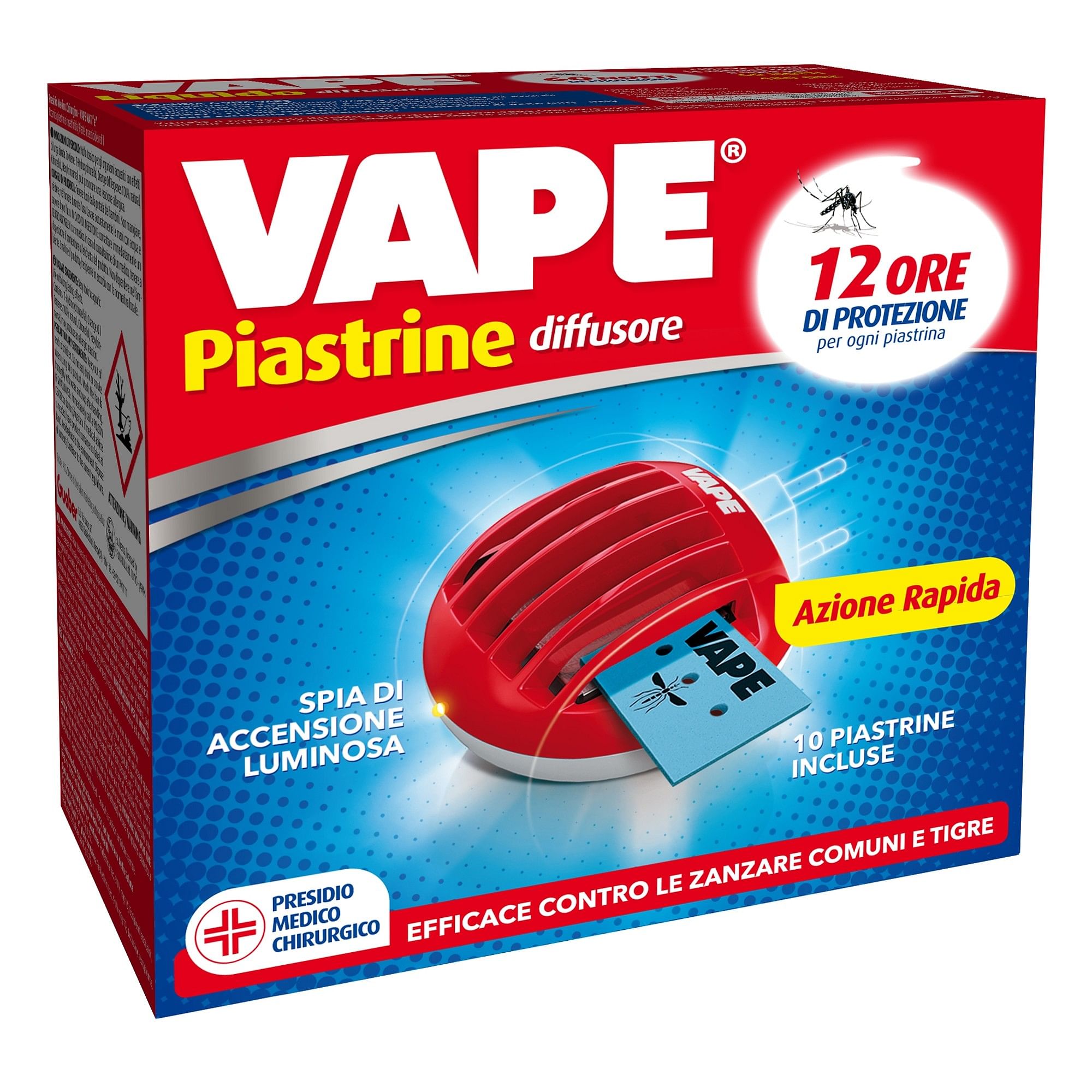 Vape Elettroemanatore Spina + 10 Piastrine