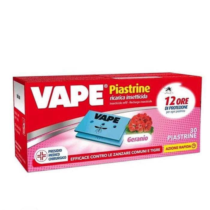 Vape Ricarica Piastrine 30 Pezzi Geranio