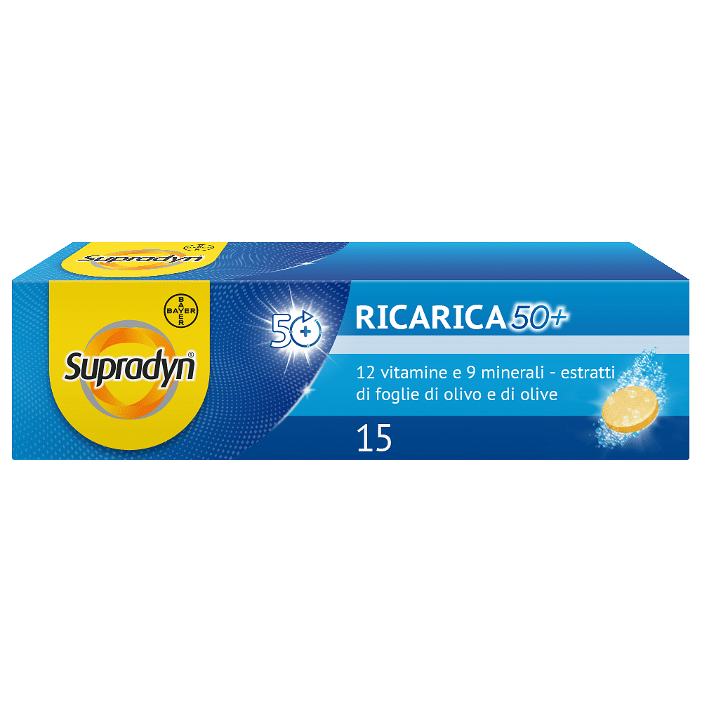 Supradyn Ricarica 50+ 15 Compresse Effervescenti