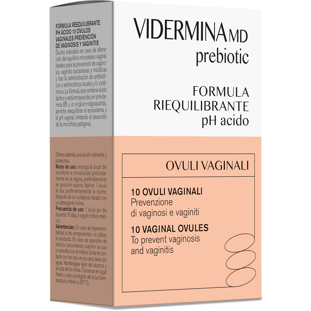 Vidermina Prebiotic Ovuli Vaginali 10 Pezzi