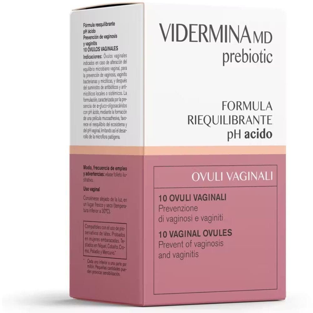 VIDERMINA PREBIOTIC OVULI VAGINALI 10 PEZZI