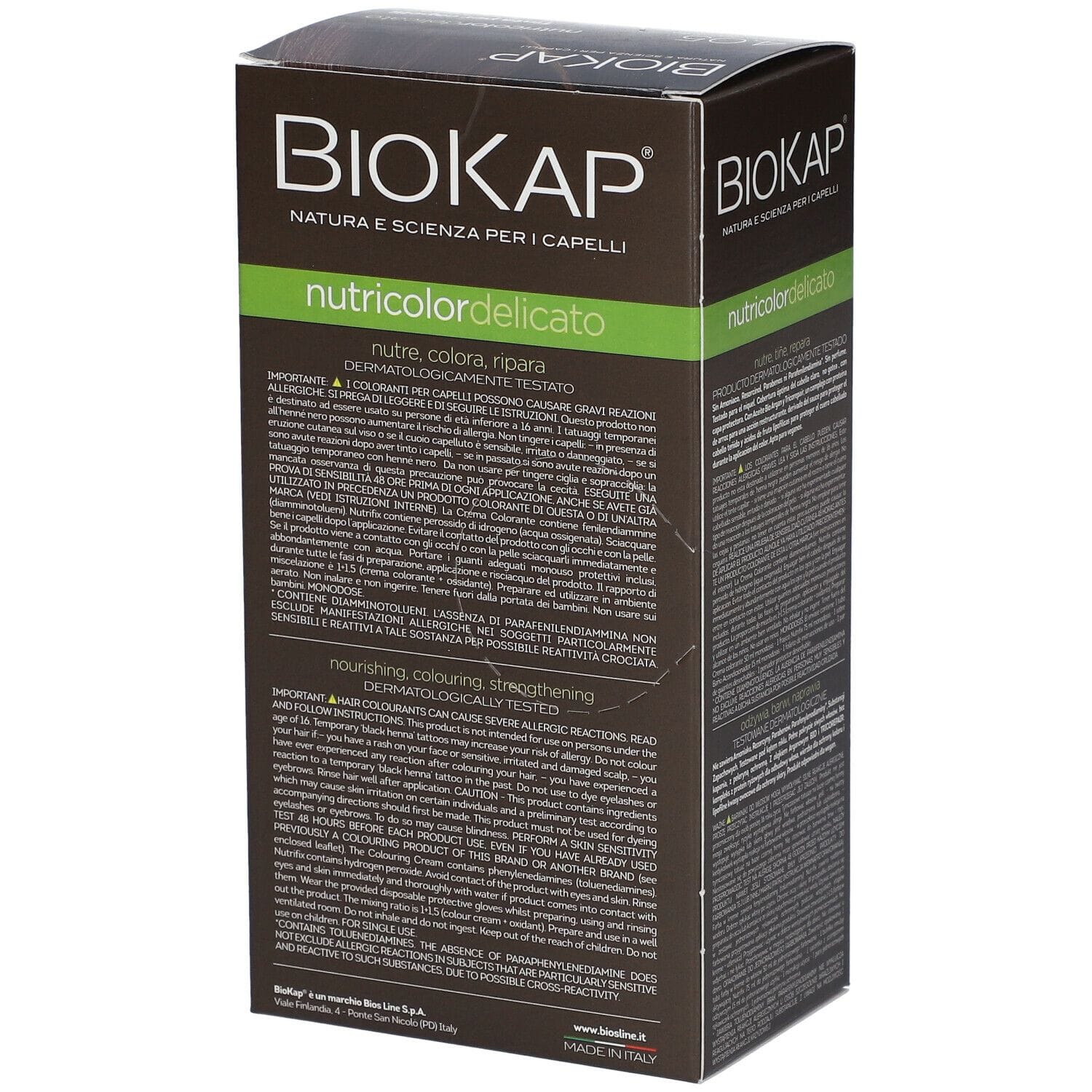 BIOKAP NUTRICOLOR DELICATO 4,05 NEW CASTANO CIOCCOLATO TINTA 140 ML