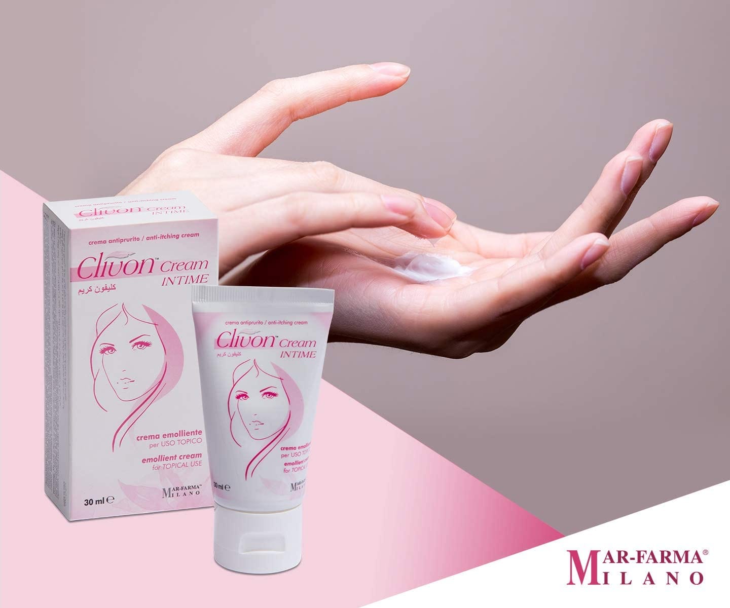 Crema intima Clivon lenitiva per prurito e irritazioni 30ml