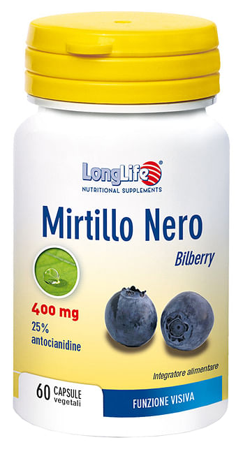 Longlife Mirtillo Nero 60 Capsule Vegetali