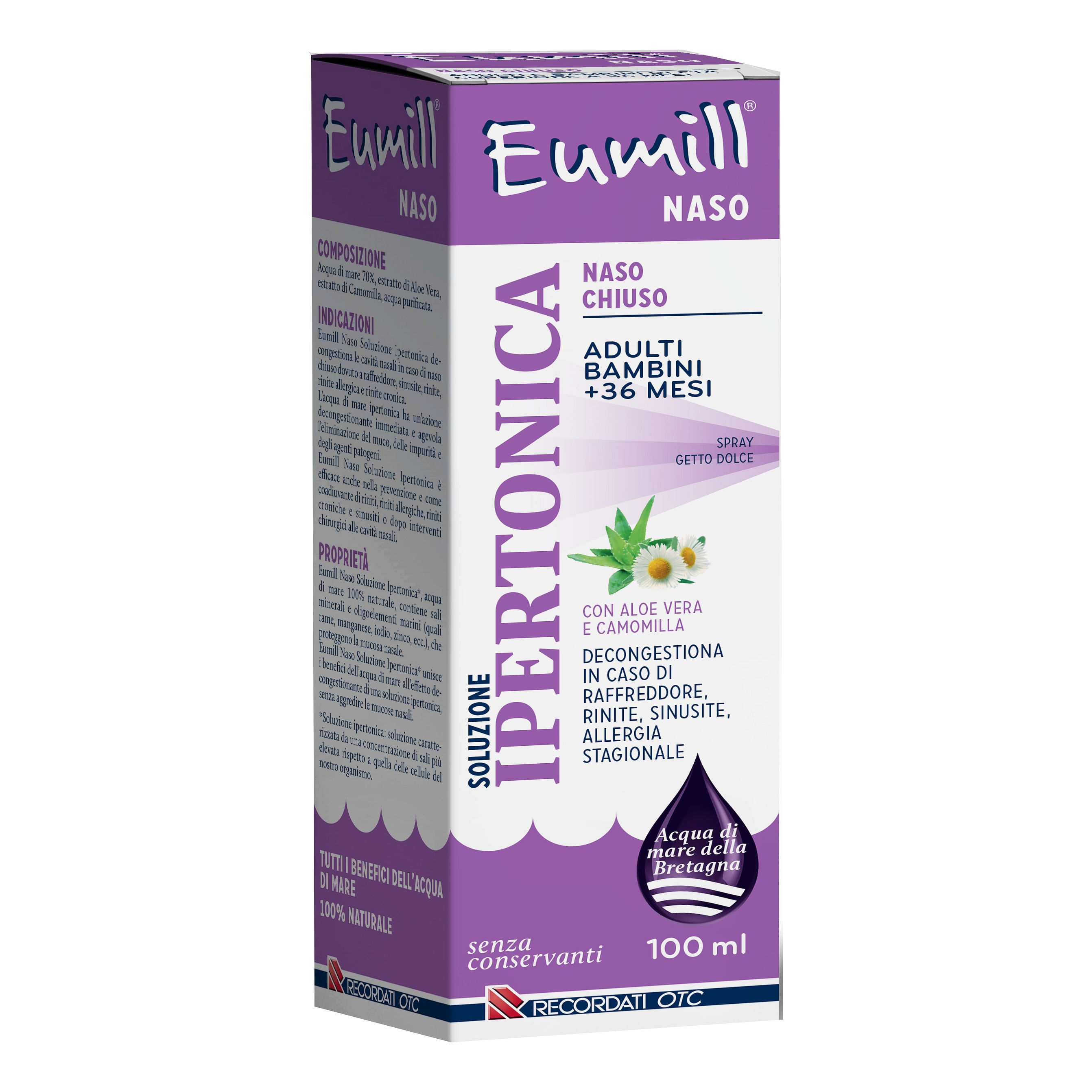 Eumill Naso Spray Soluzione Ipertonica 100 Ml