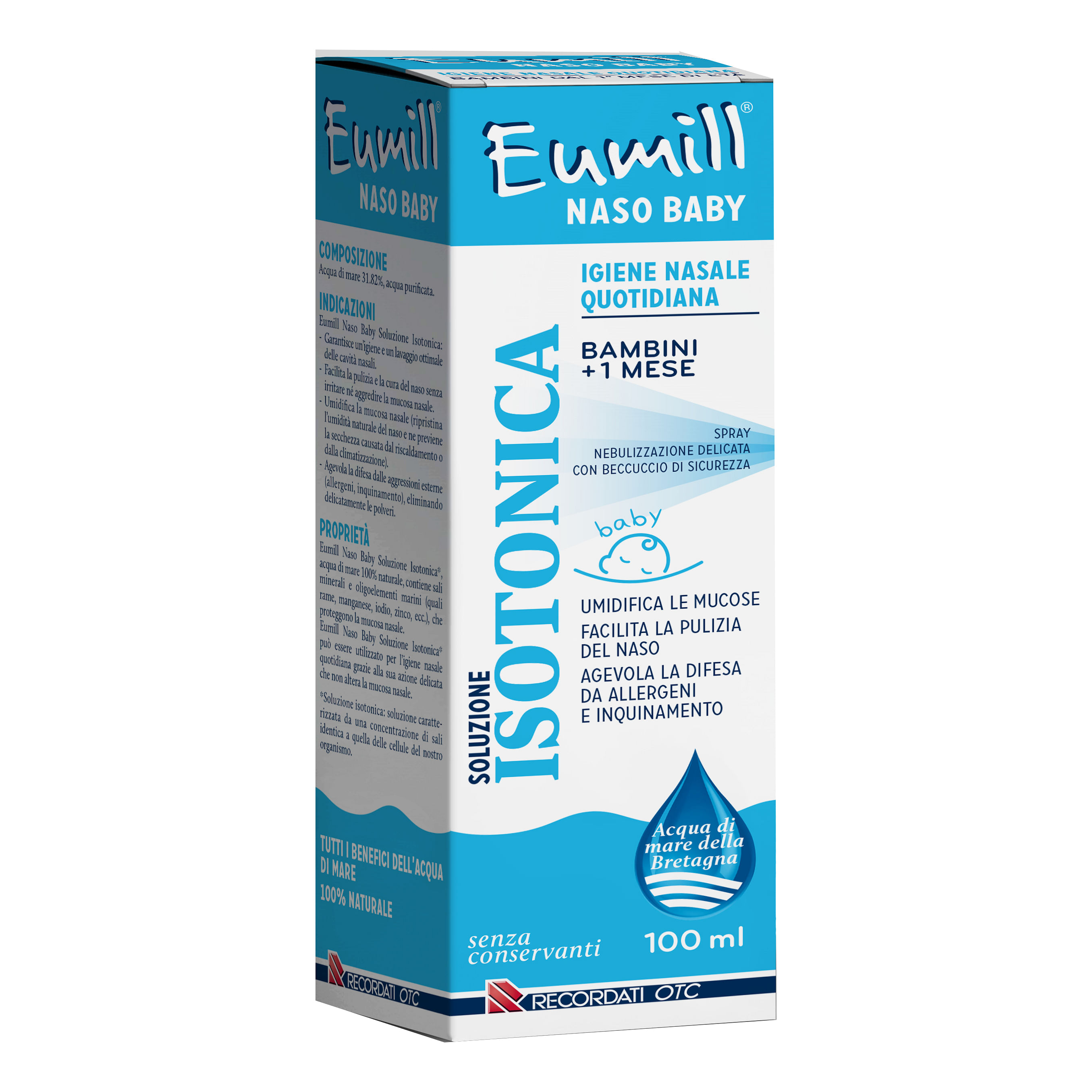 Eumill Naso Baby Spray Soluzione Isotonica 100 Ml