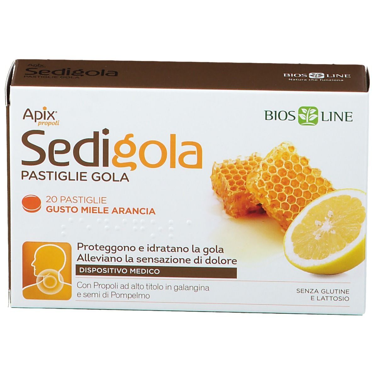 APIX PROPOLI SEDIGOLA MIELE/ARANCIA DI SICILIA 20 PASTIGLIE