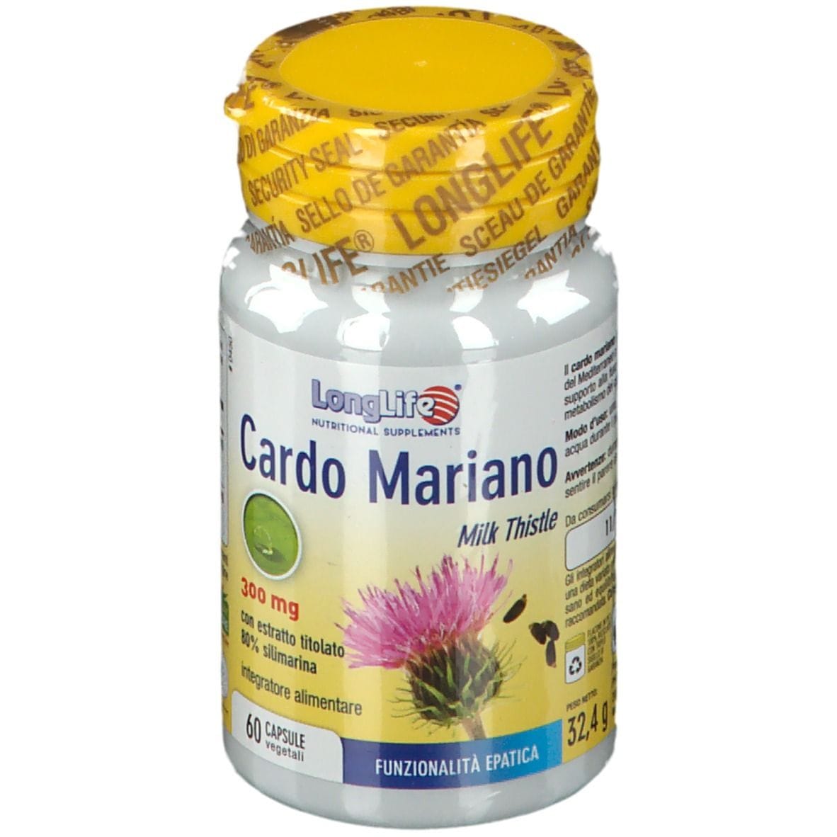 LONGLIFE CARDO MARIANO 60 CAPSULE VEGETALI
